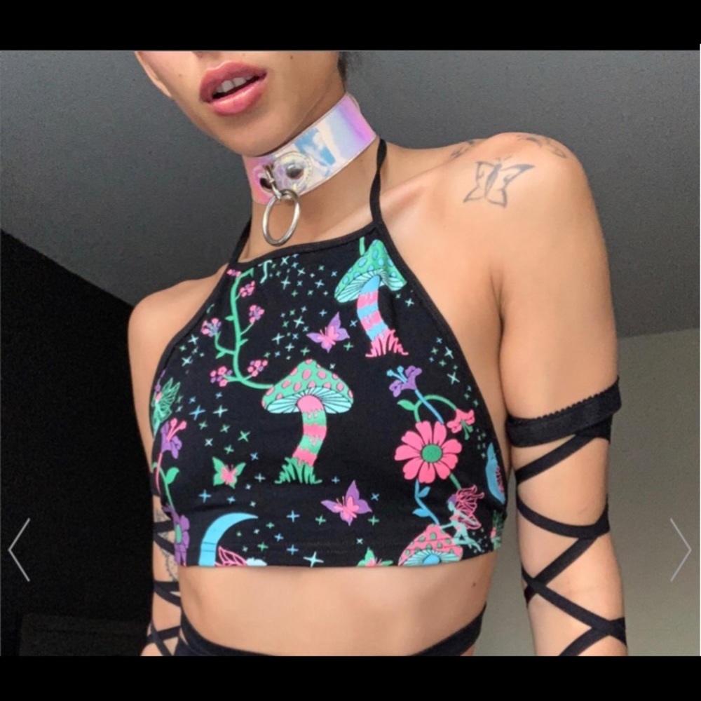 Finding Fantasy Glow in the Dark Halter Top